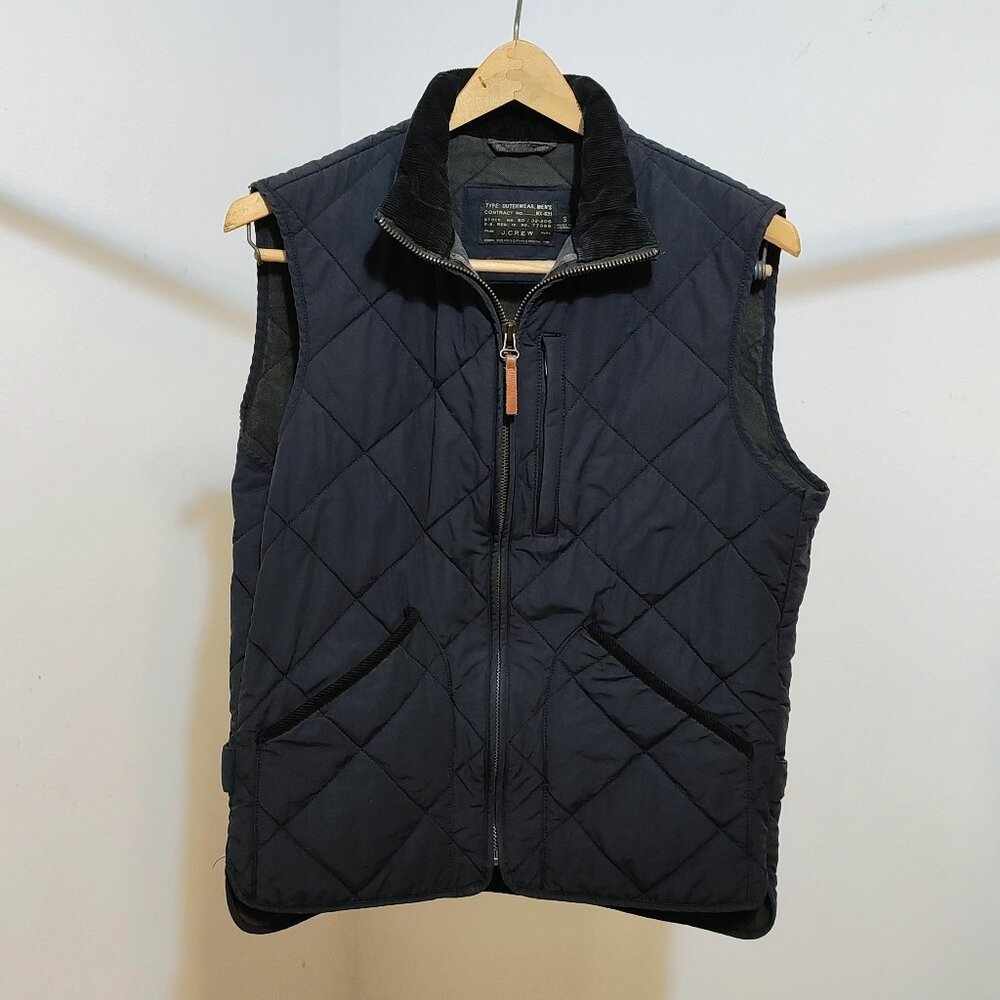 J. Crew Men's Navy Sussex Quilted Vest S